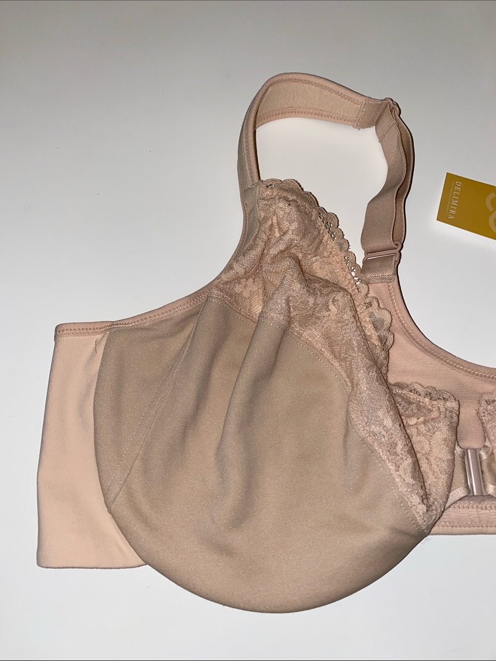 Delimira Front Closure Bra Beige 48C - Picture 2 of 4